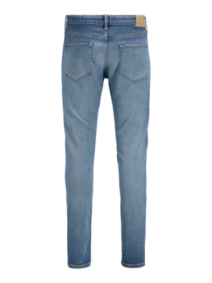 Ljusblå slim fit jeans med stretch - GLENN