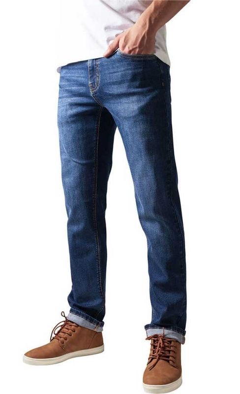 Mörkblå jeans herr