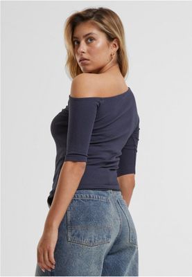 Ladies Organic Asymmetric Rib Tee