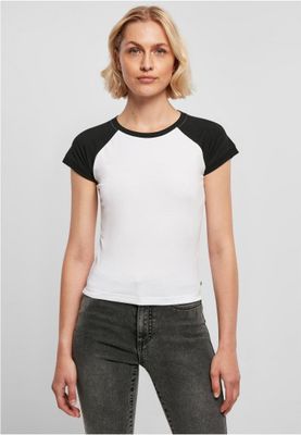 Ladies Organic Stretch Short Retro Baseball Tee