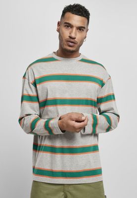 Men's long-sleeved wide-striped oversize sweater