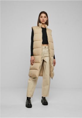 Longpadded vest for women