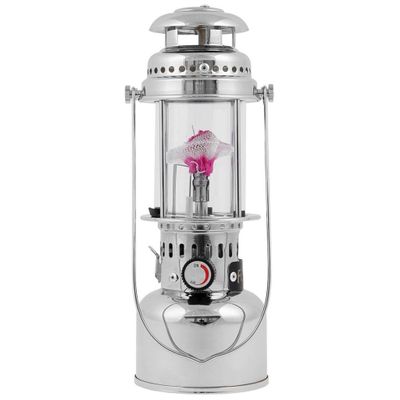 Gas lamp with piezo ignition