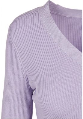 Ladies Short Rib Knit Cardigan