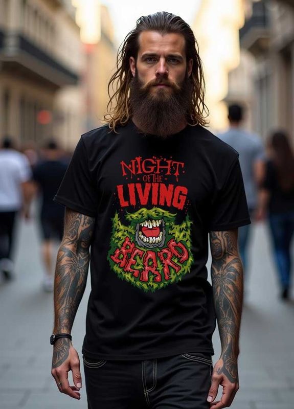 Night Of The Living Beard T-shirt