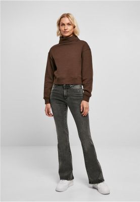 Ladies Organic Short High Neck Crew