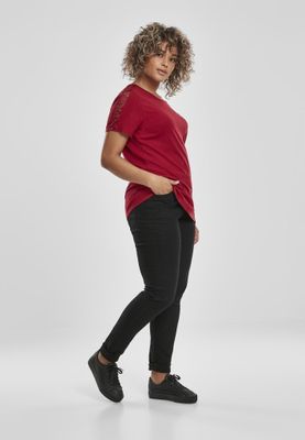 T-shirt with lace edge ladies