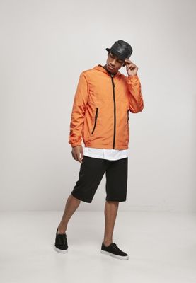 Windbreaker with long zipper