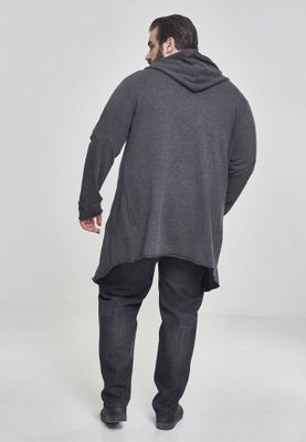 Lang cardigan med hætte mænd