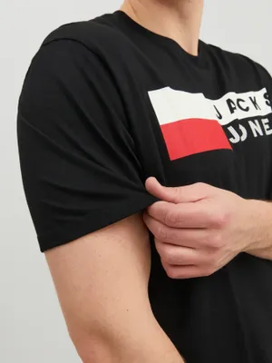 JACK & JONES Svart T-shirt PLAY Plus Size – Herr