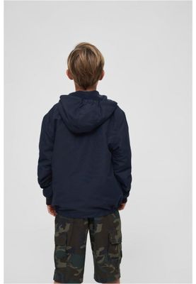 Windbreaker with fleece lining navy - Child