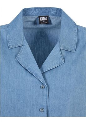 Thin denim shirt for women