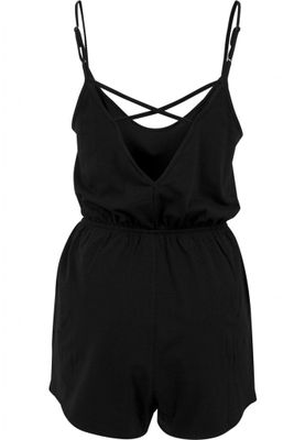 Jumpsuit with narrow shoulder straps