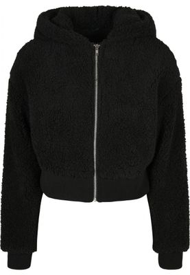 Short oversize teddy jacket