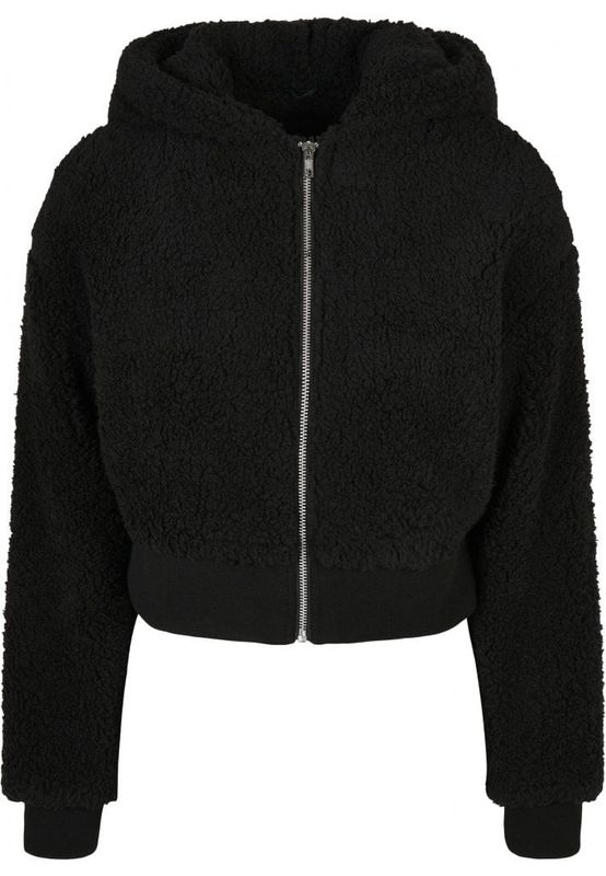 Kort oversize teddyjakke