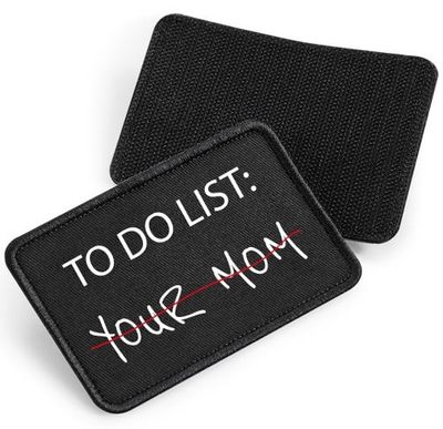 To Do List - fabric patch with velcro