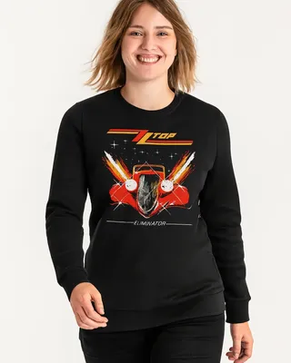 ZZ Top Eliminator Girly Sweat-shirt dam i svart
