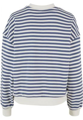 Stribet oversize sømandsskjorte - damer