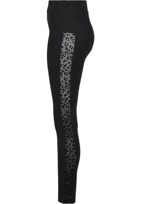 Leggings med blonder på siden