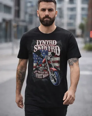 Lynyrd Skynyrd Live Free T-shirt i svart