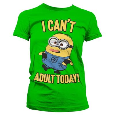 Minions - I Can't Adult Today girly T-shirt