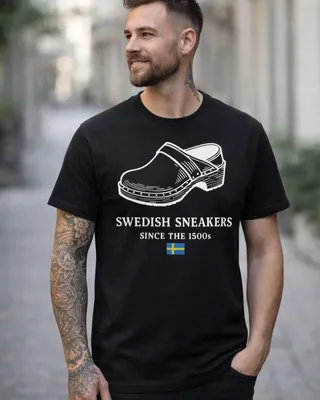 Trätofflor - Swedish Sneakers - T-shirt