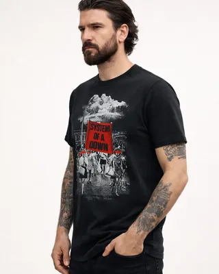 System of a Down Banner March T-shirt i svart