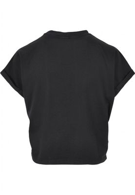 Kort t-shirt til kvinder med sænket arm