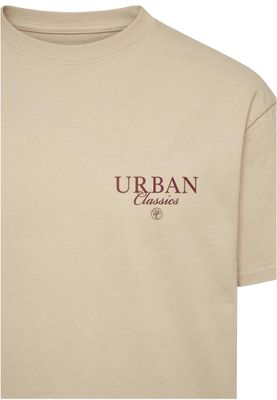 T-shirt för herr med logotyp bröst – vit sand