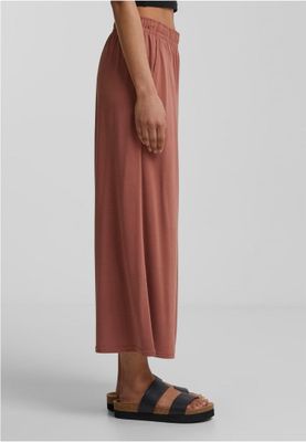 Women's terracotta modal culottes
