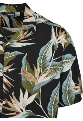 Floral short-sleeved shirt