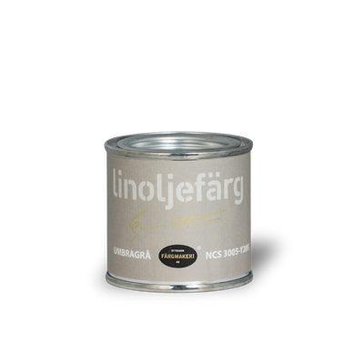Umbragrå Linoljefärg 0,1L