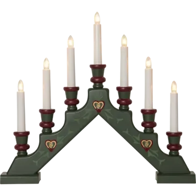 Adventsljusstake Sara grön