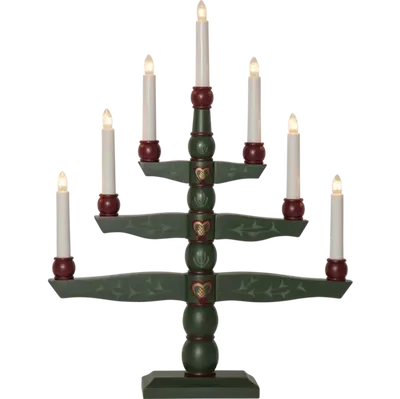 Adventsljusstake Tradition grön
