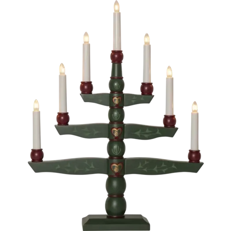 Adventsljusstake Tradition grön