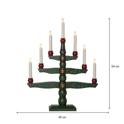 Adventsljusstake Tradition grön