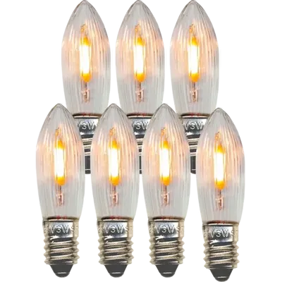Reservlampa 7-pack E10 LED filament