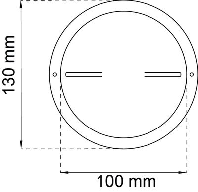 Tallriksventil aluminium rund Ø: 100mm