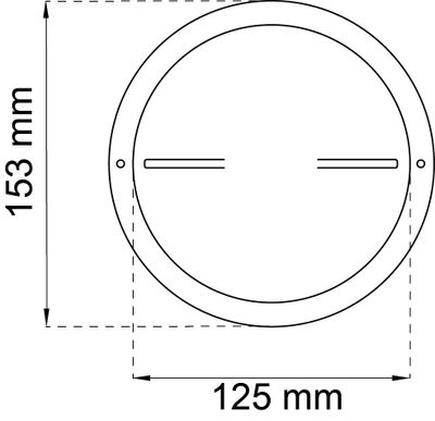Tallriksventil aluminium rund Ø: 125mm