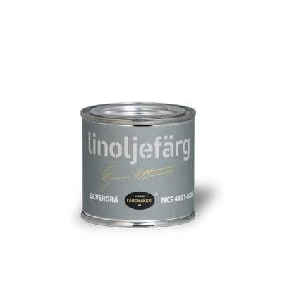 Silvergrå Linoljefärg 0,1L