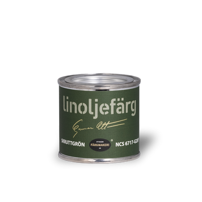 Skruttgrön Linoljefärg 0,1L
