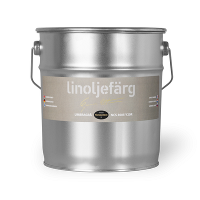 Umbragrå Linoljefärg 3L