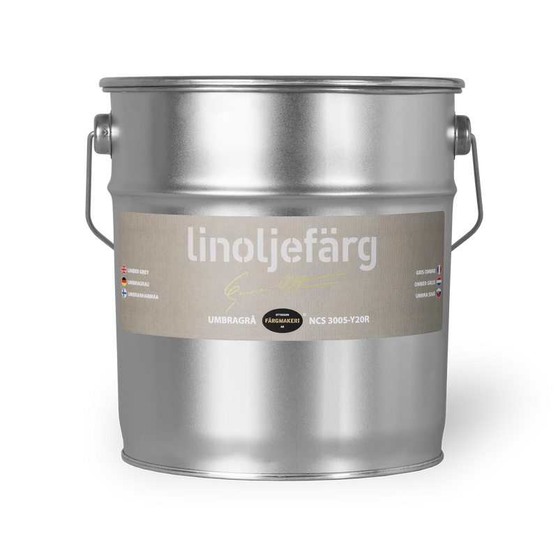 Umbragrå Linoljefärg 3L
