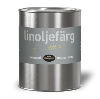 Silvergrå Linoljefärg 1L