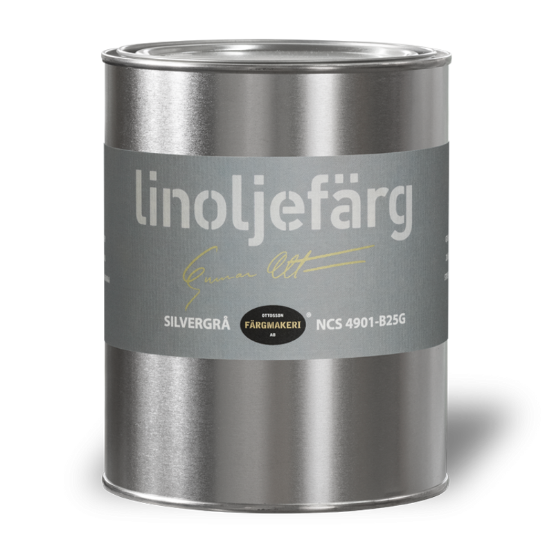 Silvergrå Linoljefärg 1L