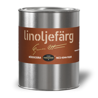 1A-Abricot Rödockra Linoljefärg 1L