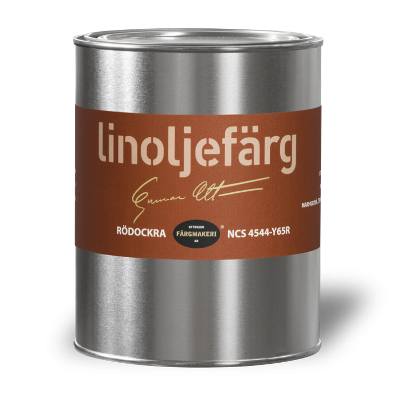 1A-Abricot Rödockra Linoljefärg 1L