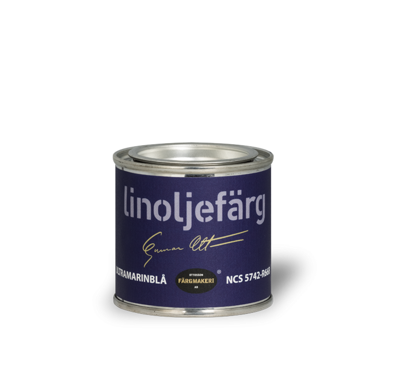 Ultramarinblå Linoljefärg  0,1L