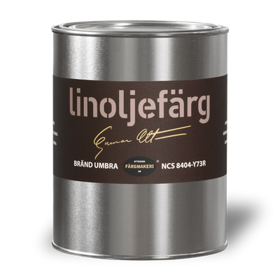 1A-711 Bränd Umbra Linoljefärg 1L