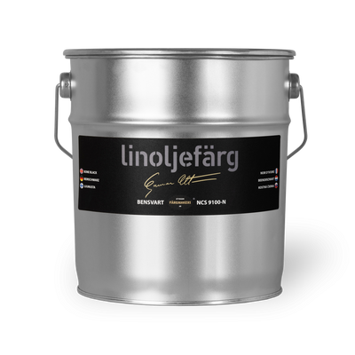 Bensvart Linoljefärg 3L